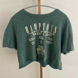 Hamptons Graphic Crop Top